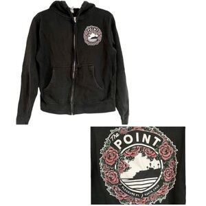 The Point, Santa Cruz surfing zip hoodie sweatshirt XS